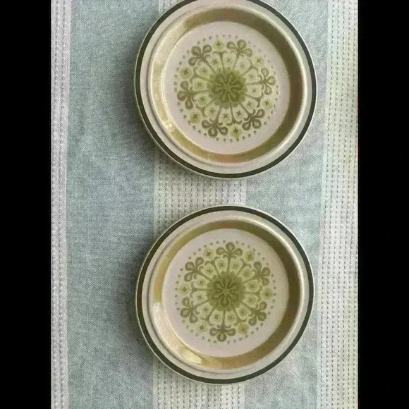 Set Of 2 Electra Casual Ceram Dinner Plates With 2 Bowls  Japan Stoneware MCM - Picture 1 of 7